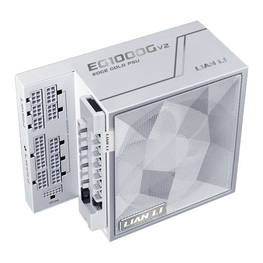 Lian Li EDGE Gold V2 1000W Cybenetics Gold ATX 3.1 White Power Supply with EDGE Hub V2 Controller Lian Li EDGE Gold V2 1000W Cybenetics Gold ATX 3.1 White Power Supply with EDGE Hub V2 Controller