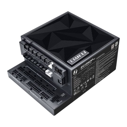Lian Li EDGE Platinum V2 1350W Cybenetics Platinum ATX 3.1 Black Power Supply with EDGE Hub ADV Lian Li EDGE Platinum V2 1350W Cybenetics Platinum ATX 3.1 Black Power Supply with EDGE Hub ADV