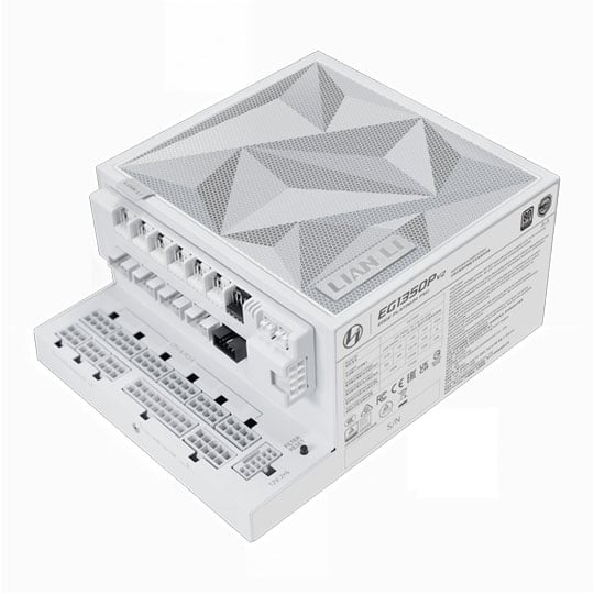 Lian Li EDGE Platinum V2 1350W Cybenetics Platinum ATX 3.1 White Power Supply with EDGE Hub ADV Lian Li EDGE Platinum V2 1350W Cybenetics Platinum ATX 3.1 White Power Supply with EDGE Hub ADV