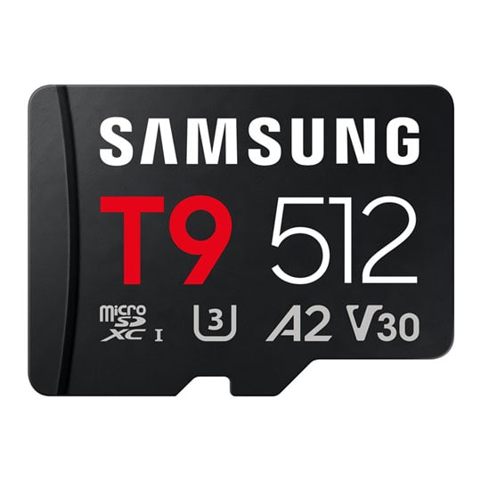 Samsung T9 512GB A2 V30 microSDXC UHS-I SD Card : image 1