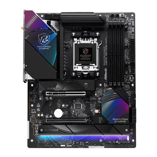 Refurbished ASRock AMD X870 Riptide WiFi AM5 DDR5 PCIe 5.0 ATX Motherboard : image 2