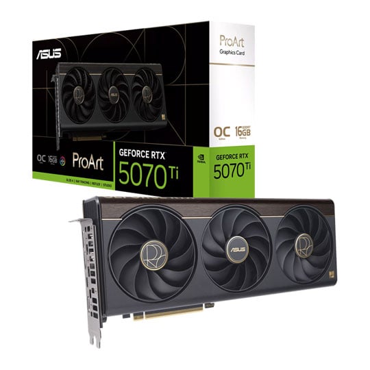 ASUS ProArt NVIDIA GeForce RTX 5070 Ti 16GB OC Blackwell Graphics Card : image 1