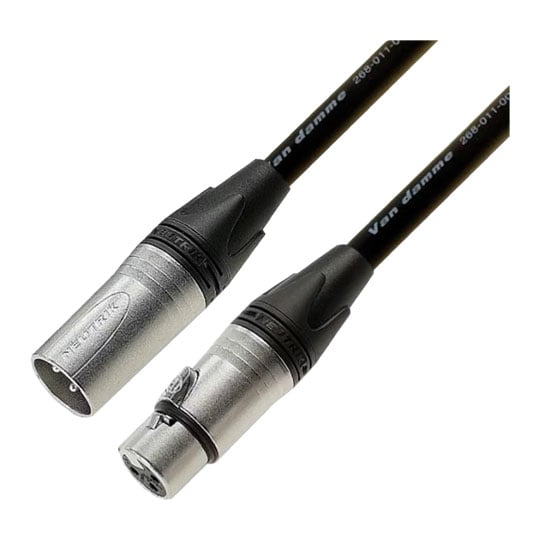 Van Damme Smart Control 1 Pair DMX Cable Neutrik 3 Pole XLR Male to Female (10m) Van Damme Smart Control 1 Pair DMX Cable Neutrik 3 Pole XLR Male to Female (10m)