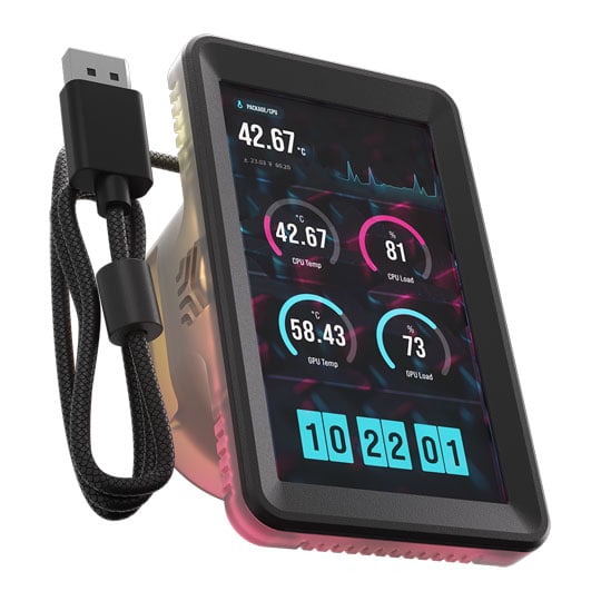 CORSAIR iCUE LINK 5" Black LCD Screen Module for Titan series : image 2