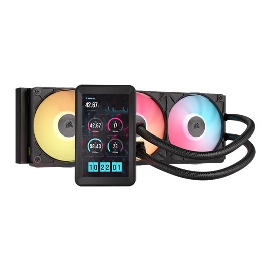 CORSAIR iCUE LINK TITAN II 360 RX LCD Black All in One Liquid CPU Cooler