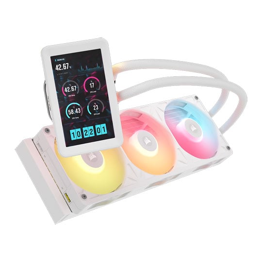 CORSAIR iCUE LINK TITAN II 360 RX LCD White All in One Liquid CPU Cooler : image 3
