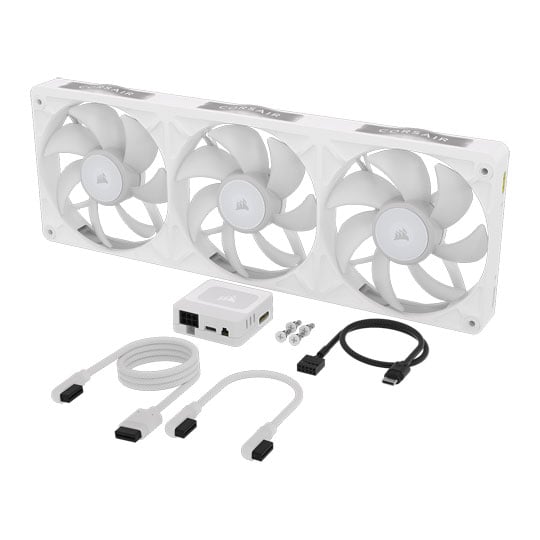 CORSAIR iCUE LINK RX360 II Unified Frame RGB White PWM Fan w/ Hub : image 4