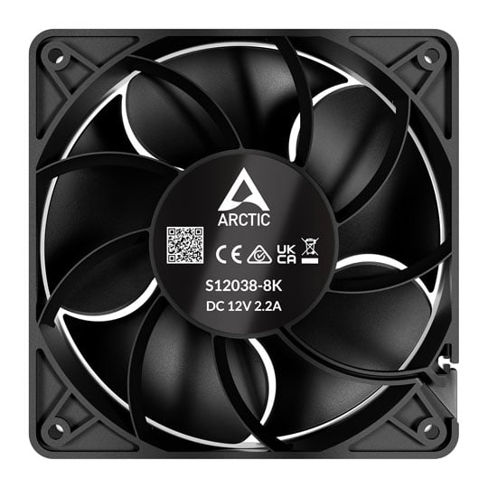 Arctic 120mm S12038-8K Airflow/Pressure Optimised Server Fan - 3 Pack : image 4