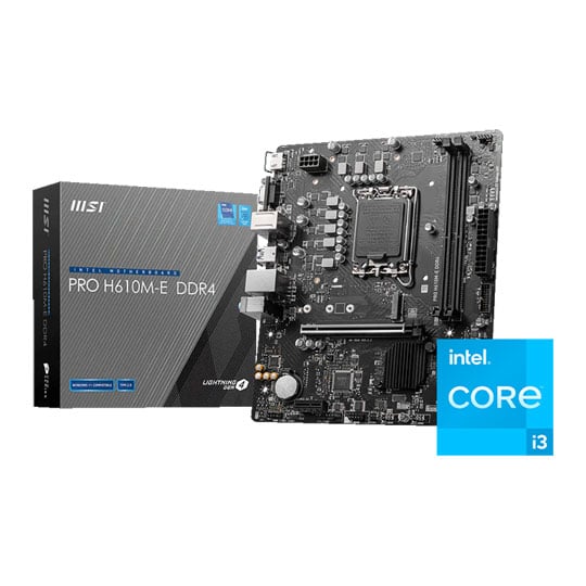 ASUS PRIME H610M-E + Intel Core i3 14100 OEM CPU / Motherboard Bundle : image 1