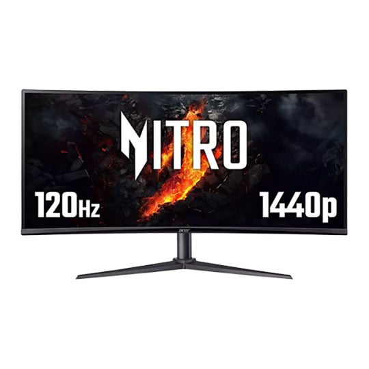 Refurbished Acer Nitro 34" XZ340CUJ0 WQHD 120Hz AdaptiveSync Curved Monitor : image 1