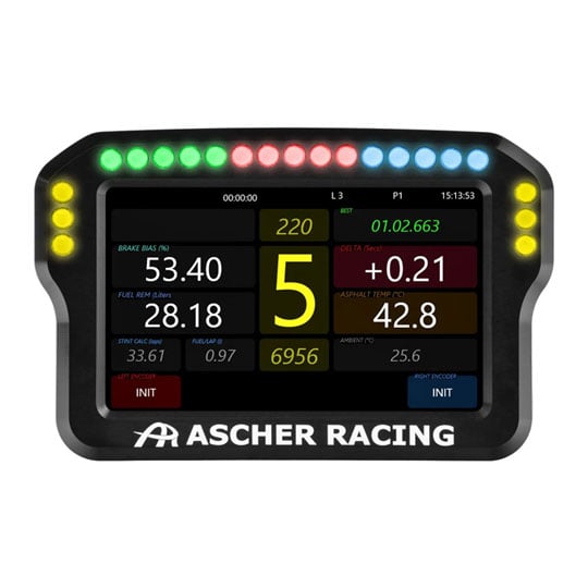 Ascher Racing 4" Touchscreen Racing Simulation Dashboard : image 1