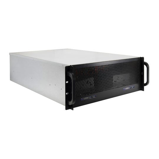 Inter-Tech 4U-465M2 Black / Grey 4U Rackmount Server Case : image 1