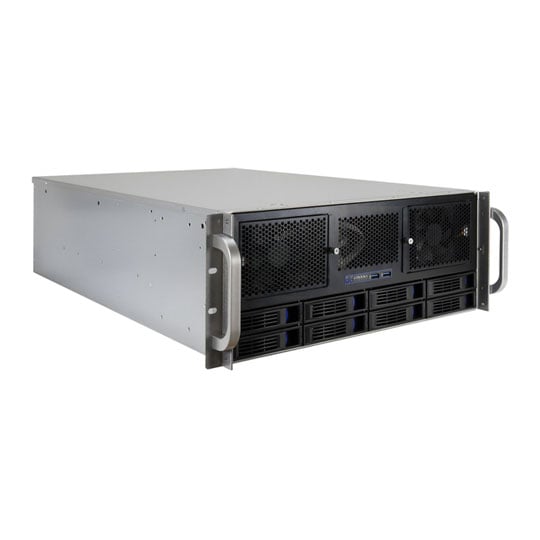 Inter-Tech 4U-4408L Black / Grey 4U Rackmount Server Case : image 1