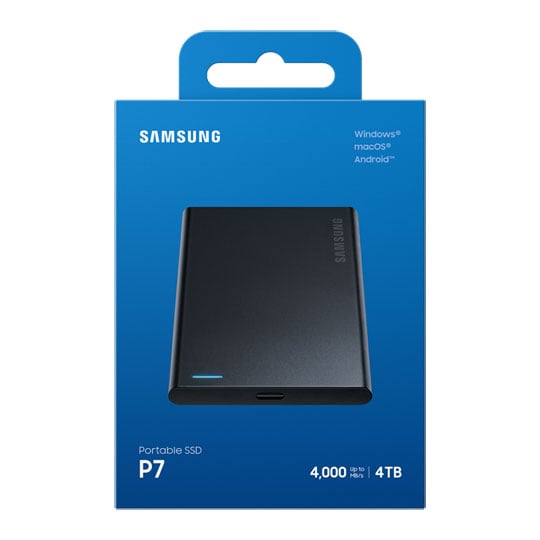 Samsung P7 4TB USB4 Black Portable External SSD : image 1