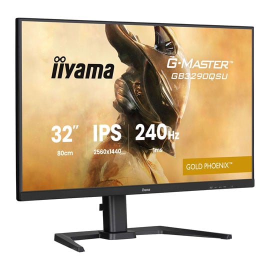 iiyama G-Master GOLD PHEONIX GB3290QSU-B1 32” QHD 240Hz FreeSync Premium IPS Gaming Monitor : image 2
