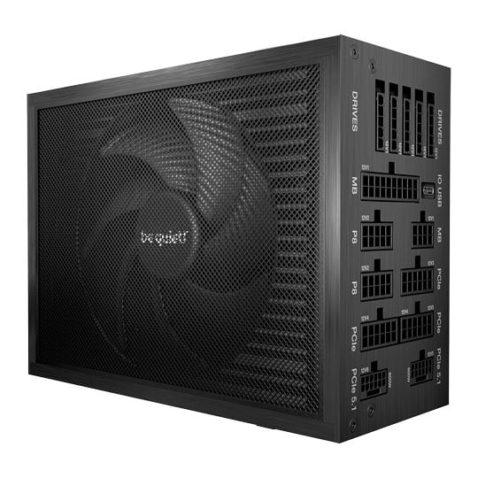 be quiet! Dark Power Pro 14 IO 1600W Full Modular 80+ Titanium ATX 3.1 Black Power Supply : image 2