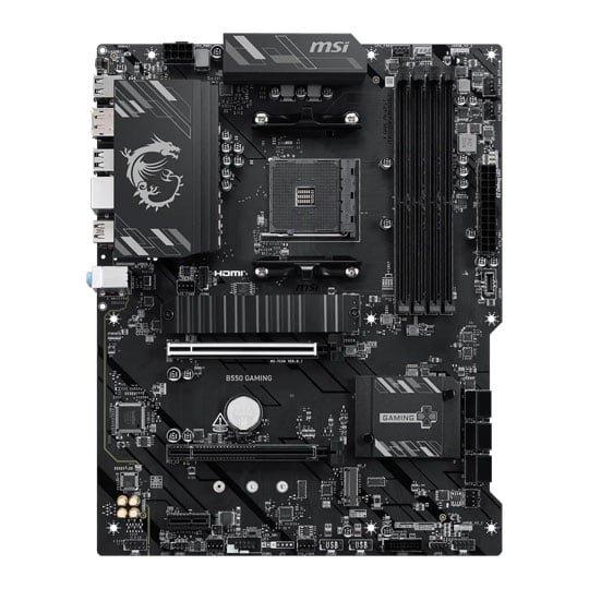 MSI B550 GAMING AM4 DDR4 PCIe 4.0 ATX Motherboard : image 4