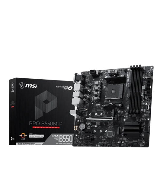 MSI PRO B550M-P AM4 DDR4 PCIe 4.0 Micro-ATX Motherboard : image 1