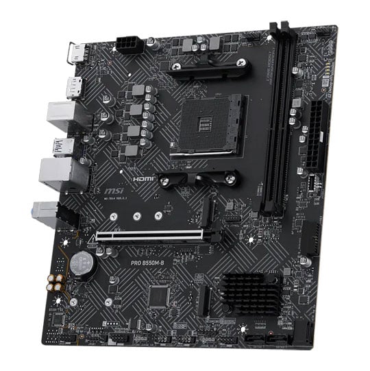 MSI PRO B550M-B AM4 DDR4 PCIe 4.0 Micro-ATX Motherboard : image 3