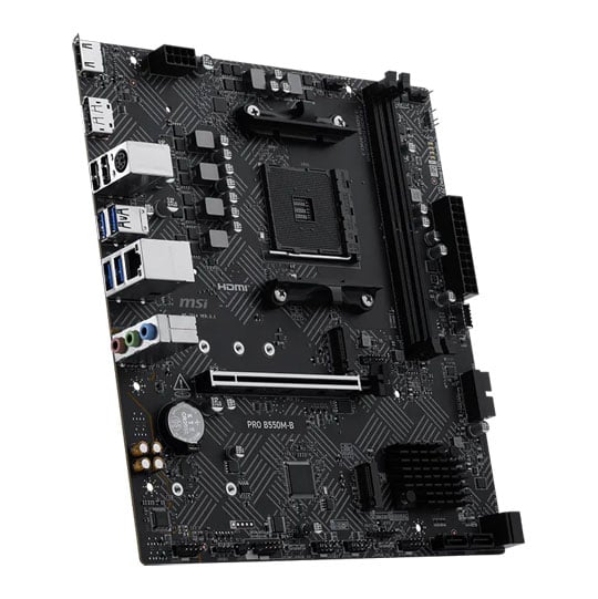 MSI PRO B550M-B AM4 DDR4 PCIe 4.0 Micro-ATX Motherboard : image 4