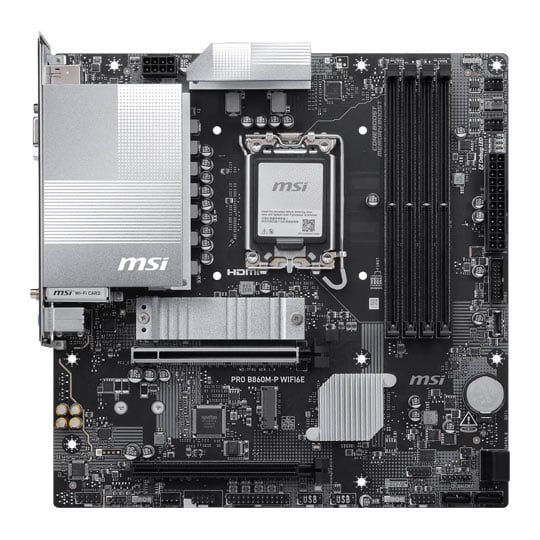 MSI PRO B860M-P WIFI6E S 1851 DDR5 PCIe 5.0 Micro ATX Motherboard : image 2