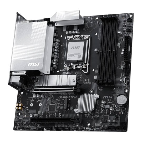 MSI PRO B860M-P WIFI6E S 1851 DDR5 PCIe 5.0 Micro ATX Motherboard : image 3