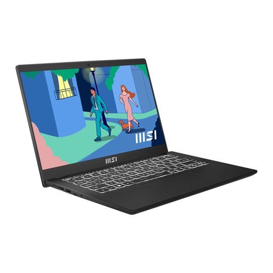 Refurbished MSI Modern 14 C7M 14" Full HD R5 7430U Radeon Graphics Laptop Black : image 2