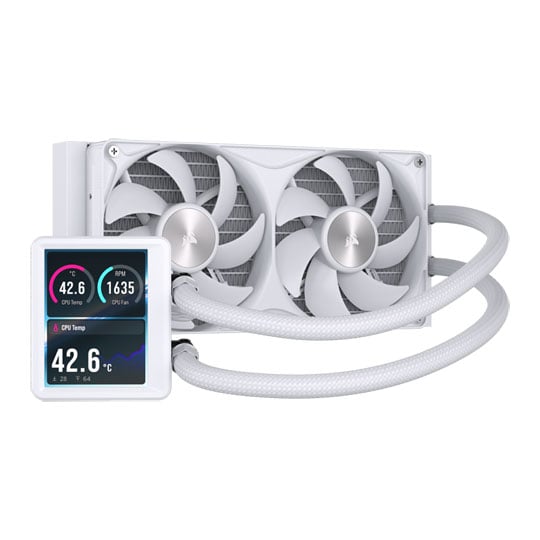 CORSAIR NAUTILUS II 240 RS LCD White All in One Liquid CPU Cooler CORSAIR NAUTILUS II 240 RS LCD White All in One Liquid CPU Cooler