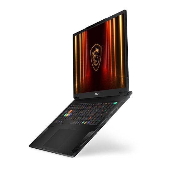 Refurbished MSI Stealth A18 AI+ QHD+ 240Hz AMD Ryzen AI 9 32GB DDR5 RTX 5070 Ti Black Gaming Laptop : image 3