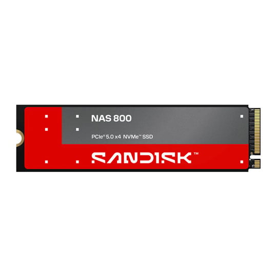 SANDISK NAS 800 7.68TB M.2 (2280) PCIe Gen 5 NVMe SSD / Solid State Drive SANDISK NAS 800 7.68TB M.2 (2280) PCIe Gen 5 NVMe SSD / Solid State Drive