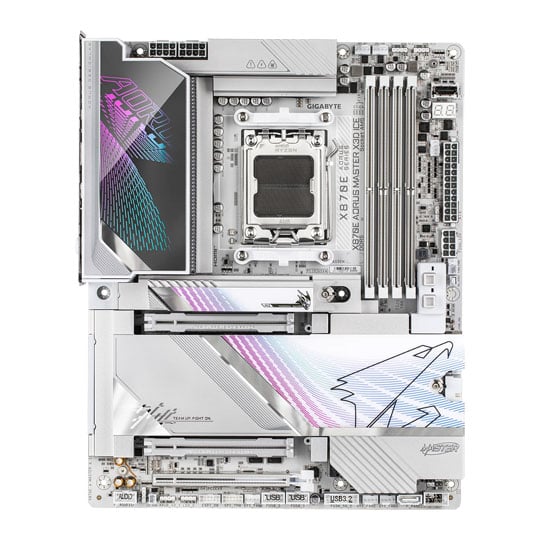Gigabyte AMD X870E AORUS MASTER X3D ICE AM5 DDR5 PCIE 5.0 ATX Motherboard : image 2