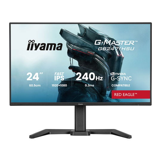 Open Box iiyama 24" GB2471HSU-B1 G-Master RED EAGLE FHD 240Hz Adaptive Sync Fast IPS Gaming Monitor : image 1