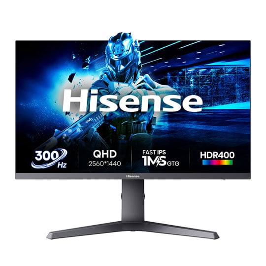 Open Box Hisense 27G6QUK 27” QHD 300Hz Freesync Premium HDR400 Fast IPS Gaming Monitor : image 1