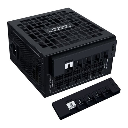 Refurbished Lian Li RS 1000W Fully Modular 80+ Gold PCIE 5.1 Black PSU / Power Supply with Hub : image 1