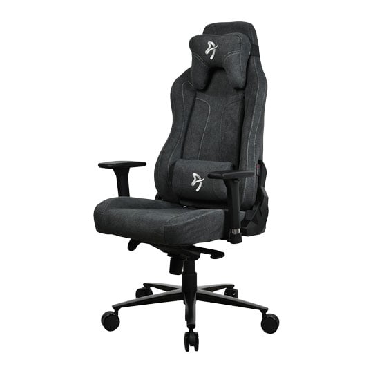 Arozzi Vernazza Soft Fabric Dark Grey Adjustable Gaming Chair Arozzi Vernazza Soft Fabric Dark Grey Adjustable Gaming Chair