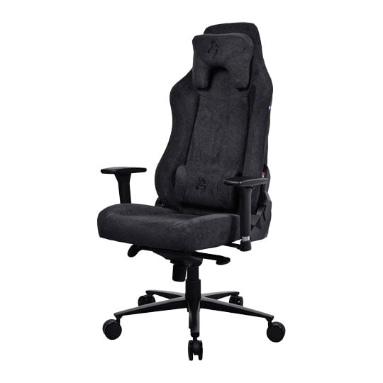 Arozzi Vernazza Soft Fabric Black Adjustable Gaming Chair Arozzi Vernazza Soft Fabric Black Adjustable Gaming Chair