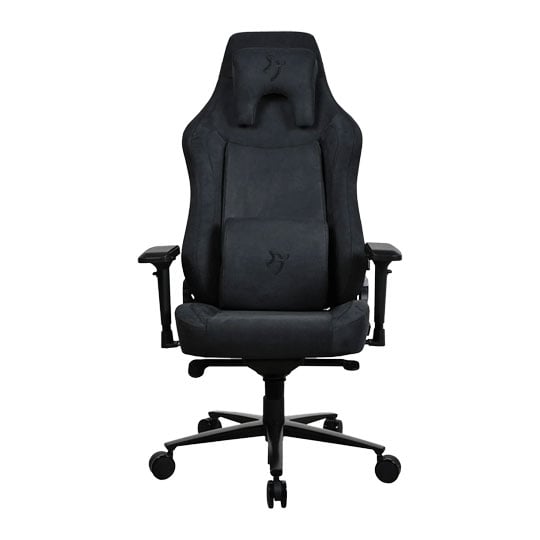 Arozzi Vernazza XL Supersoft Grey Fabric Adjustable Gaming Chair : image 1