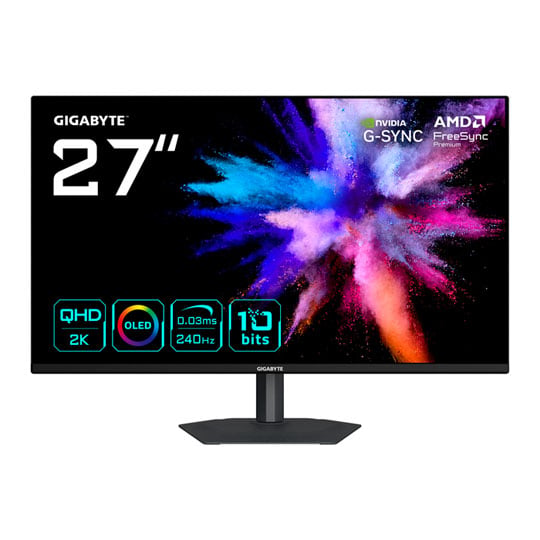 Gigabyte GO27Q24A 27" QHD 240Hz FreeSync Premium HDR10 QD-OLED Gaming Monitor : image 1