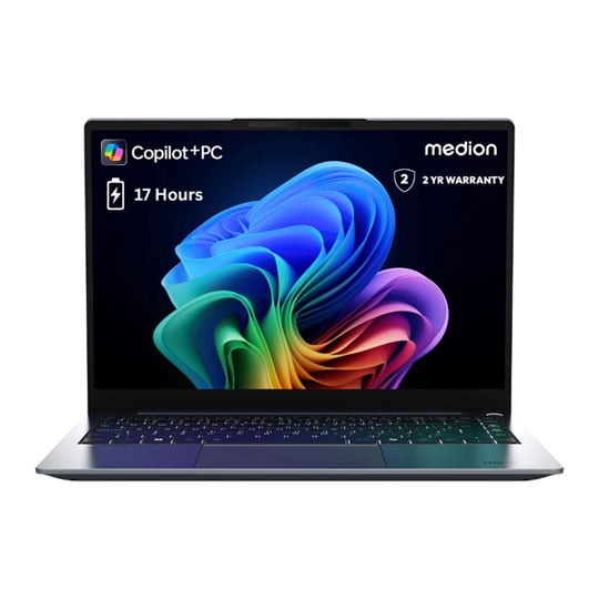 Open Box Medion SPRCHRGD 14 S1 14" WQXGA+ 2.8k 120Hz Snapdragon X Laptop : image 1