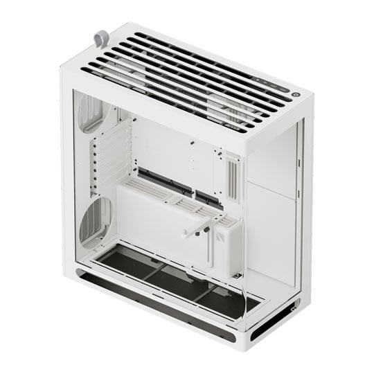 HAVN HS 360 White Dual Chamber Mid Tower Tempered Glass PC Case : image 2