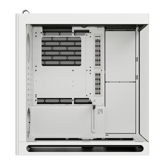 HAVN HS 360 White Dual Chamber Mid Tower Tempered Glass PC Case : image 3