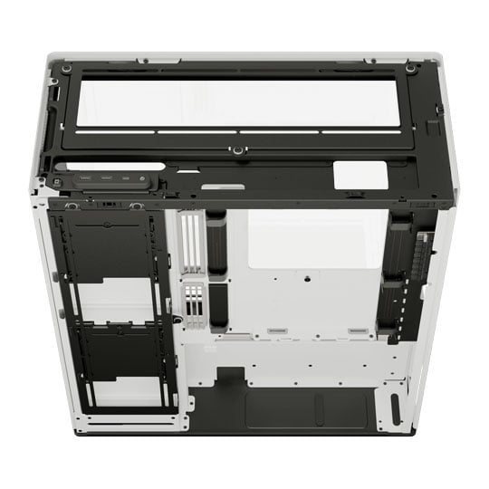 HAVN HS 360 White Dual Chamber Mid Tower Tempered Glass PC Case : image 4