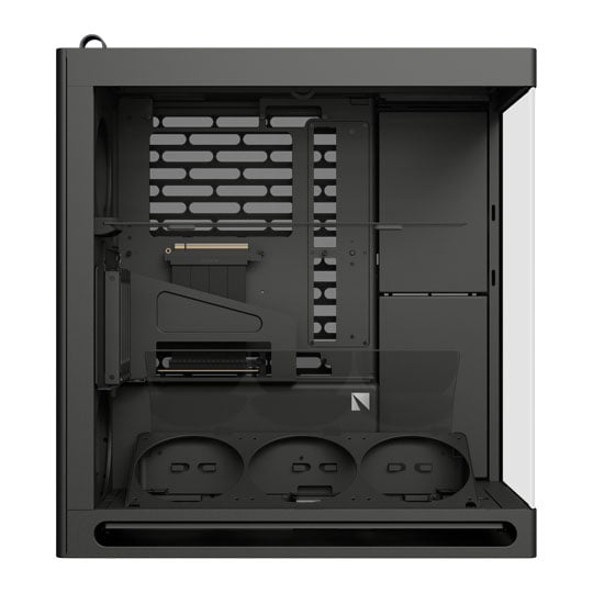 HAVN HS 360 VGPU Black Dual Chamber Mid Tower Tempered Glass PC Case : image 3