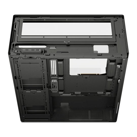 HAVN HS 360 VGPU Black Dual Chamber Mid Tower Tempered Glass PC Case : image 4