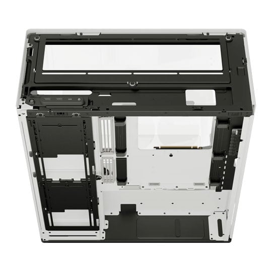HAVN HS 360 VGPU White Dual Chamber Mid Tower Tempered Glass PC Case : image 4