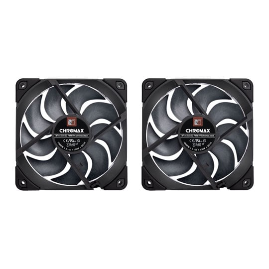 Noctua NF-A12x25 G2 PWM Sx2 PP chromax.black 120mm Black PWM Dual Fan Pack : image 3