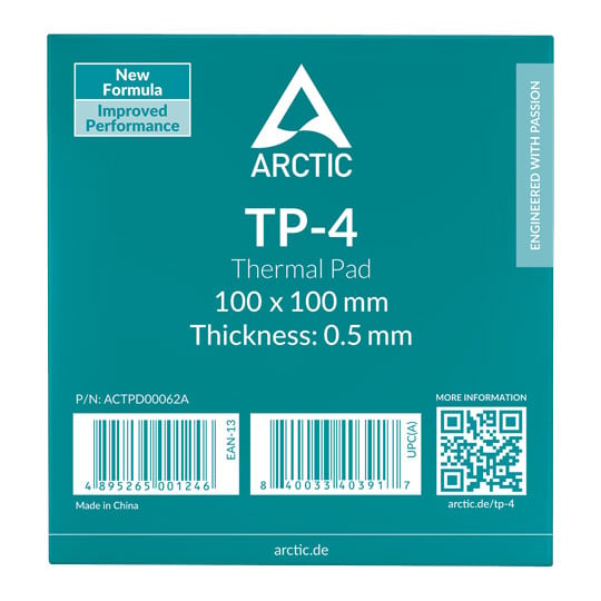 Arctic TP-4 100x100 / 0.5mm Silicon Based Premium Performance Thermal Pad : image 2