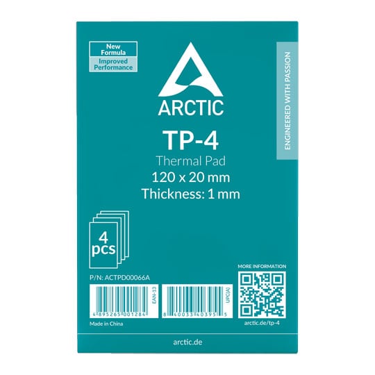 Arctic TP-4 120x20 / 1.0mm Silicon Based Premium Performance Thermal Pad (4 Strips) : image 2