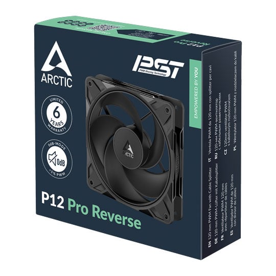 Arctic P12 Pro 120mm Black Reverse Blade PWM Fan : image 4