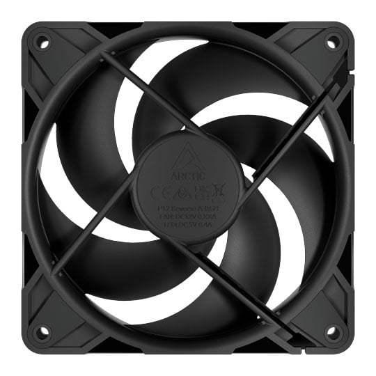 Arctic P12 Pro 120mm Black Reverse Blade PWM Triple Fan Pack : image 3